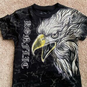 Konflic Eagle Y2K baby tee